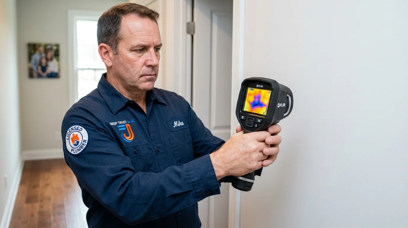 Thermal imaging leak detection by Johns Plumbing LLC in Bay
